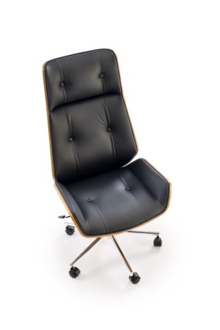 WEBSTER fotel gabinetowy orzechowy/czarny