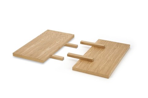 MASSIVE 2 przedłużki 45x90 cm komplet dąb naturalny