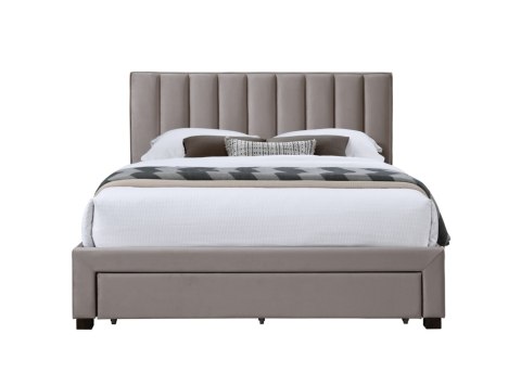 GRACE 160 łóżko z szufladami beżowy velvet