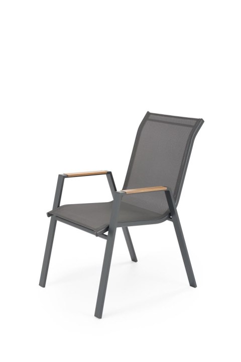 HOVER krzesło ogrodowe, popielaty / antracytowy