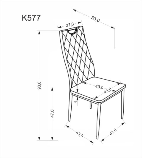 K577 krzesło beżowy / czarny