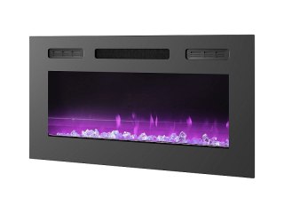 Kominek elektryczny IF-40FSB LED RGB czarny