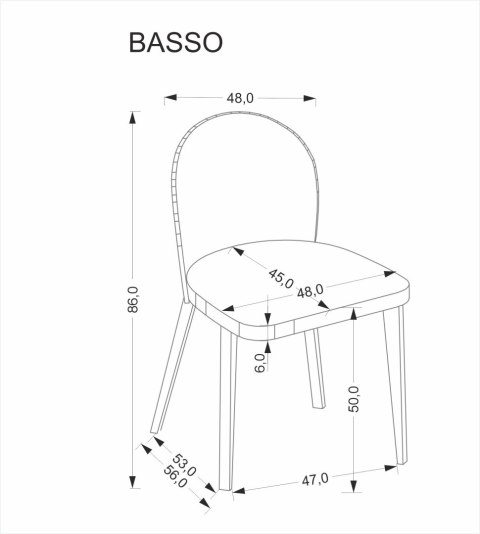 BASSO krzesło dąb miodowy / tap: CREMONA 14 (beżowy)