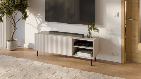 PAXOS RTV-1 TV stolik RTV 150 cm, kolor: kaszmir - czarny