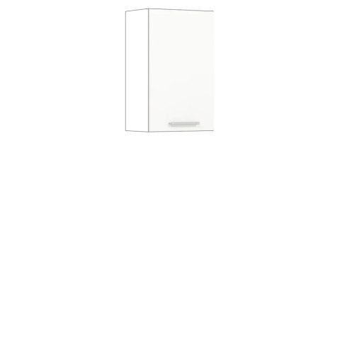 Modena MD04 G45 - szafka górna 45 cm, korpus + front - Biały Połysk / Grafit