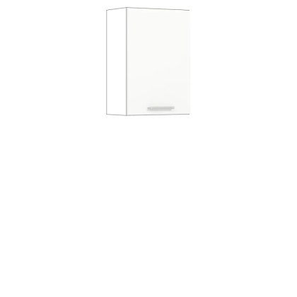 Modena MD05 G50 - szafka górna 50 cm, korpus + front - Biały Połysk / Grafit