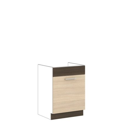 Modena MD18 D60Z - szafka dolna pod zlewozmywak 60 cm, korpus + front - Rijeka Jasna / Rijeka Ciemna