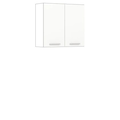 Modena MD26 G80 - szafka górna 80 cm, korpus + front - Biały Połysk / Grafit