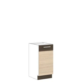 Modena MD27 D40 - szafka dolna 40 cm, korpus + front - Rijeka Jasna / Rijeka Ciemna