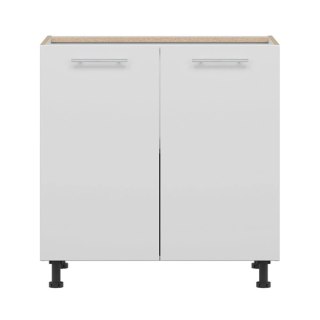 Tiffany T22 D80 - szafka dolna 80 cm - biały/szary połysk