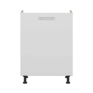 Tiffany T23 D60Z - szafka dolna pod zlewozmywak 60 cm - biały/szary połysk