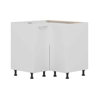Tiffany T26 D90NW - szafka dolna narożna 90 cm uniwersalna L/P - biały/szary połysk