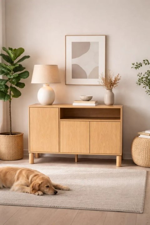 Komoda Sanden SN-2 140 cm - Dąb Bookmatch