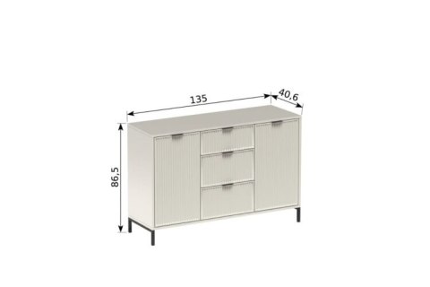 LINKaSTYLES LS-2 komoda z trzema szufladami