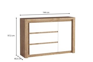 Livinio L-15 komoda 144 cm z szufladami i szafką