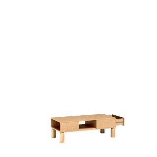 Stolik kawowy Sanden SN-7 110 cm - Dąb Bookmatch
