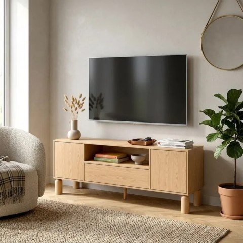 Szafka RTV Sanden SN-6 160 cm - Dąb Bookmatch