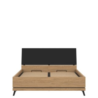 ATE AT15/180-SP - łoże ze stelażem metalowym oraz pojemnikiem AT 16 - szafka nocna 180 × 200 cm ze stelażem i pojemnikiem