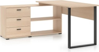 Odelis 09 biurko z modułem bocznym - dąb Lindberg