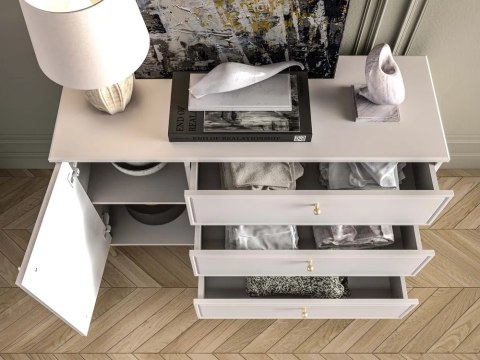 Sandro 05 komoda - kaszmir ze złotymi detalami