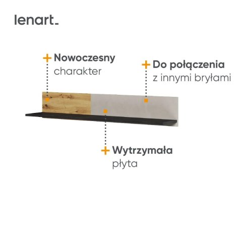 Półka ścienna Qubic QB-09 115 cm