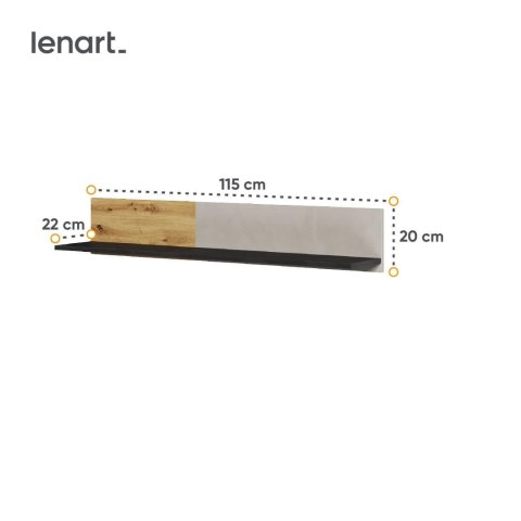 Półka ścienna Qubic QB-09 115 cm