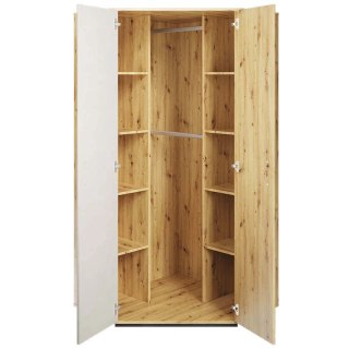 Szafa narożna młodzieżowa Qubic QB-01 - dąb artisan / szary