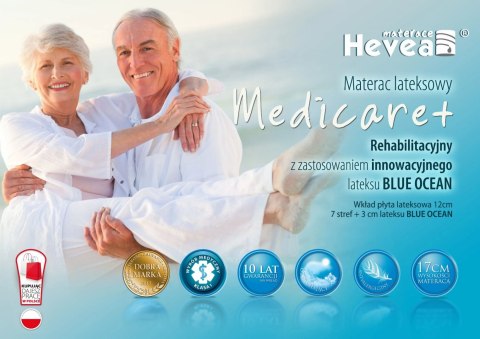 Materac lateksowy Hevea Family Medicare+ 200x180 (Aegis Natural Care)