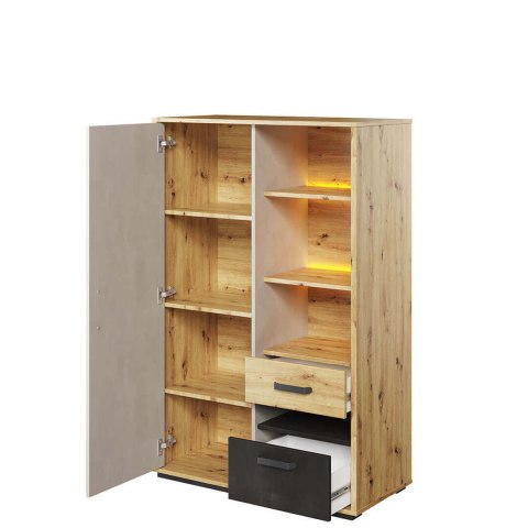 Szafka młodzieżowa Qubic QB-05 1D2S z LED