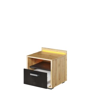 Szafka nocna Qubic QB-10 z szufladą i LED