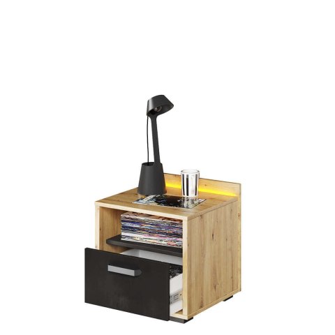 Szafka nocna Qubic QB-10 z szufladą i LED