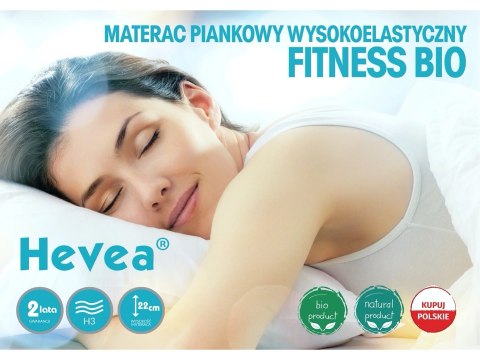 Materac wysokoelastyczny Hevea Fitness Bio 200x160 (Bamboo)