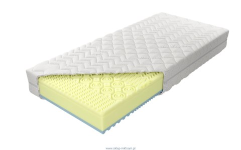 Materac Memory Bio 120x200 - piankowy, pokrowiec Alergik | M&K Foam