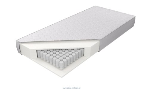 Materac Magia Snu 140x200 - kieszeniowy, pokrowiec Silver Active | M&K Foam
