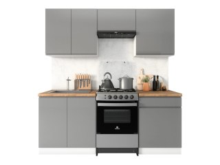 Kuchnia Aspen 2 200 cm - zestaw 5 elementów, lakier wysoki połysk