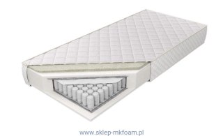 Materac Texel 100x200 - kieszeniowy, pokrowiec Aloe Vera | M&K Foam