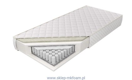 Materac Texel 120x200 - kieszeniowy, pokrowiec Anti Stress | M&K Foam