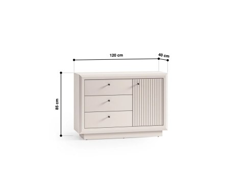 Komoda SOLO 06 Cashmere 120 cm - ML Meble