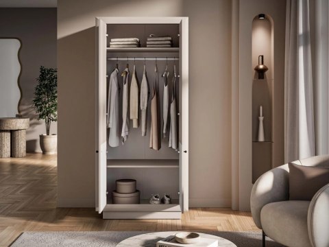 Szafa dwudrzwiowa SOLO 02 Cashmere 92 cm - ML Meble