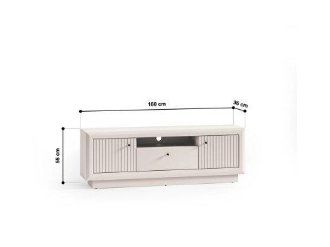 Szafka RTV SOLO 07 Cashmere 160 cm - ML Meble