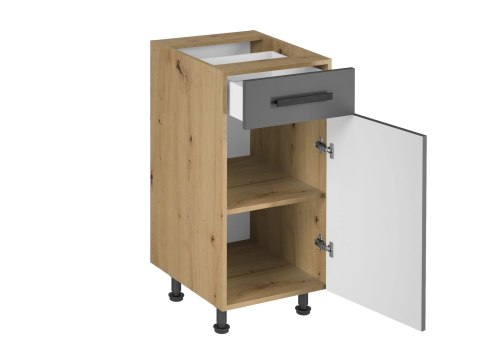 Szafka kuchenna Langen dolna D40S1 P/L PUSH OPEN - Grey / Dąb Artisan
