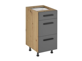 Szafka kuchenna Langen dolna D40S3 UCHWYT KL. - Grey / Dąb Artisan