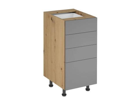 Szafka kuchenna Langen dolna D40S4 P/L UCHWYT KL. - Dąb Artisan / Beige