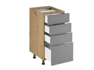 Szafka kuchenna Langen dolna D40S4 P/L UCHWYT KL. - Dąb Artisan / Beige