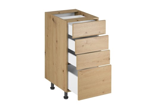 Szafka kuchenna Langen dolna D40S4 UCHWYT KL. - Dąb Artisan / Dąb Artisan