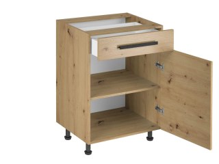 Szafka kuchenna Langen dolna D60S1 P/L PUSH OPEN - Dąb Artisan / Dąb Artisan