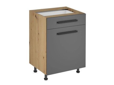Szafka kuchenna Langen dolna D60S1 P/L PUSH OPEN - Grey / Dąb Artisan