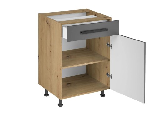 Szafka kuchenna Langen dolna D60S1 P/L PUSH OPEN - Grey / Dąb Artisan