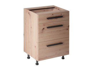 Szafka kuchenna Langen dolna D60S3 UCHWYT KL. - Dąb Artisan / Dąb Artisan
