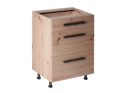 Szafka kuchenna Langen dolna D60S3 UCHWYT KL. - Dąb Artisan / Dąb Artisan